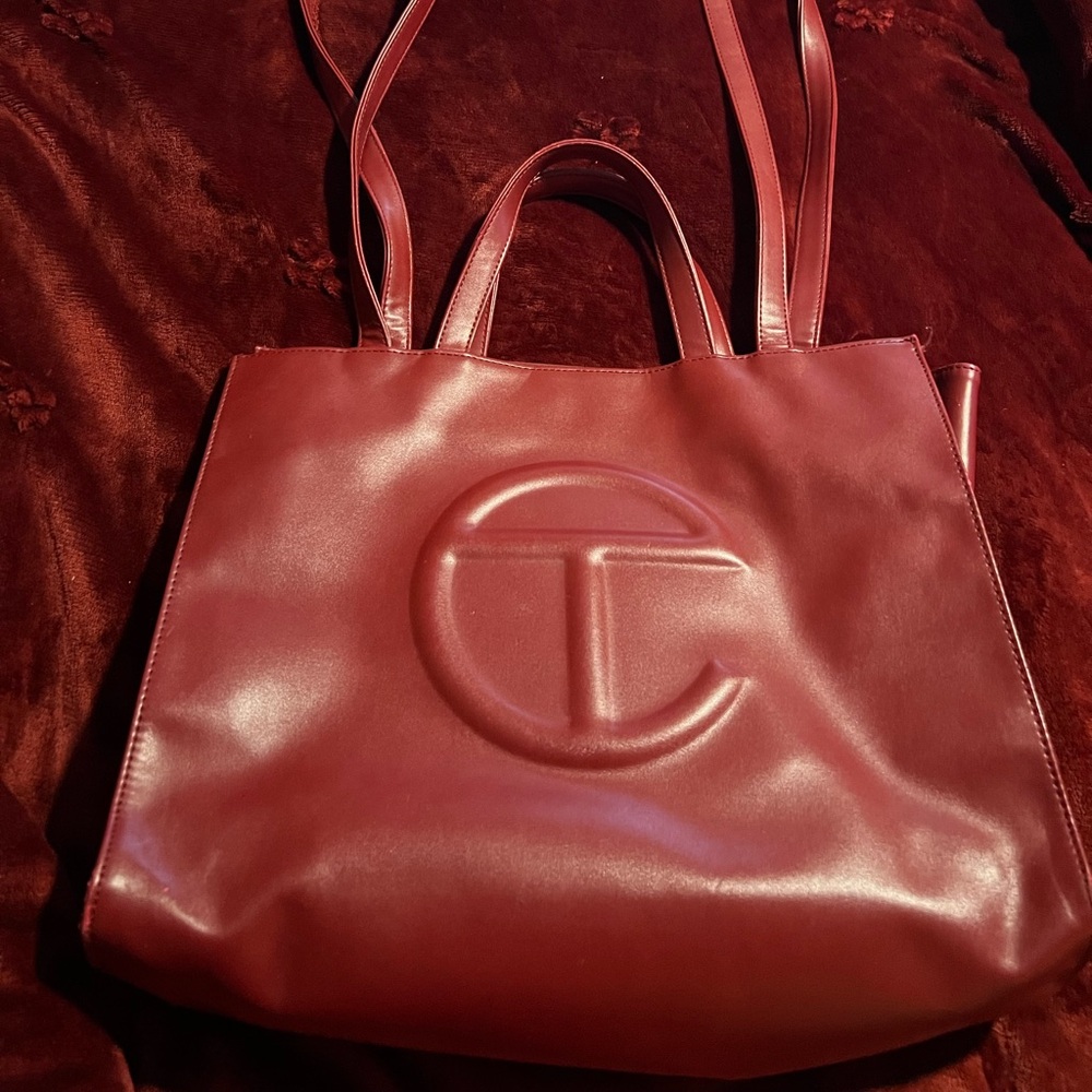 Telfar Large Oxblood Tote Bag
